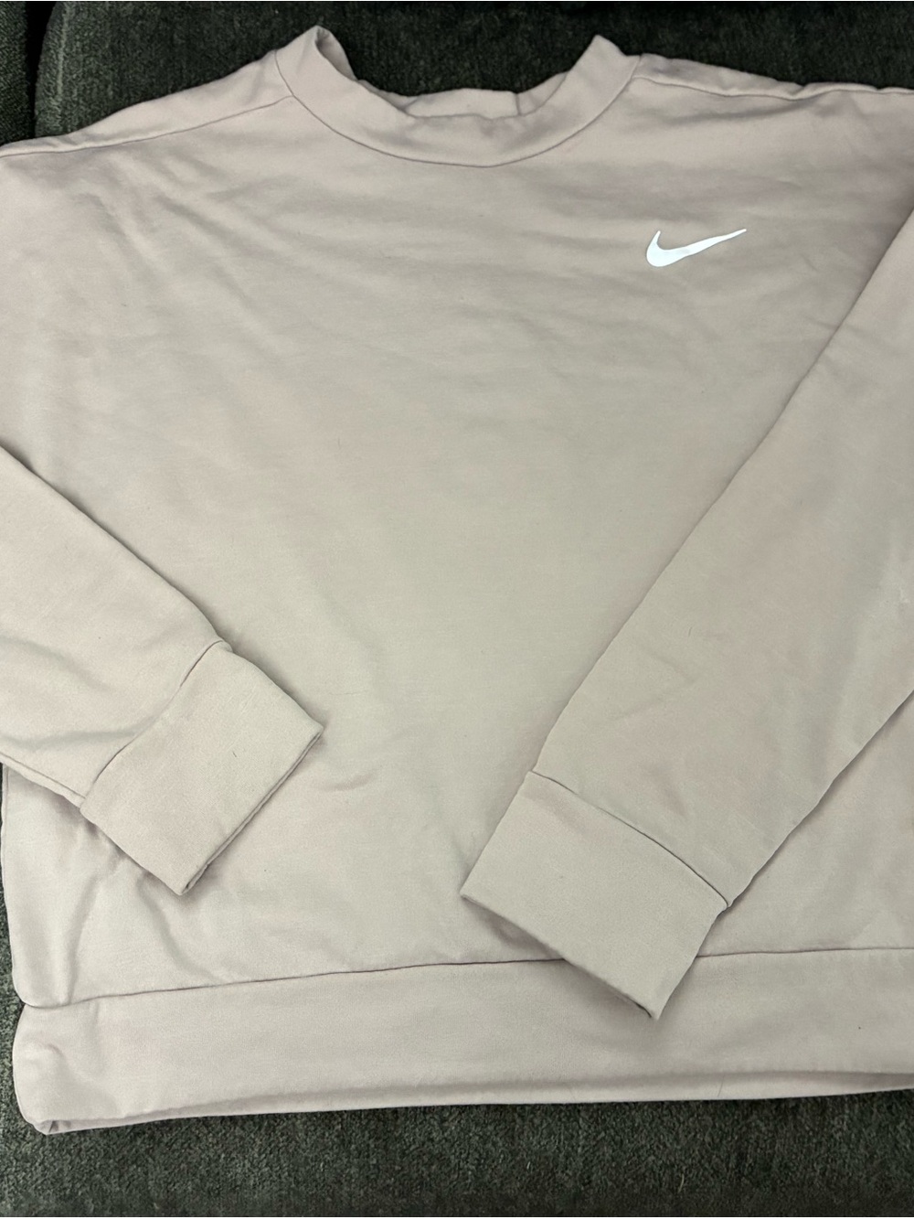 Nike Women's Tank Top Taupe with White Swoosh